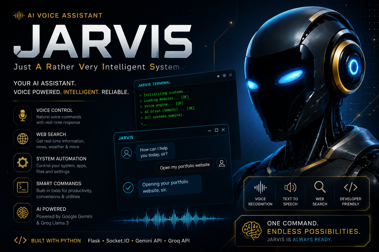 JARVIS AI Desktop Assistant