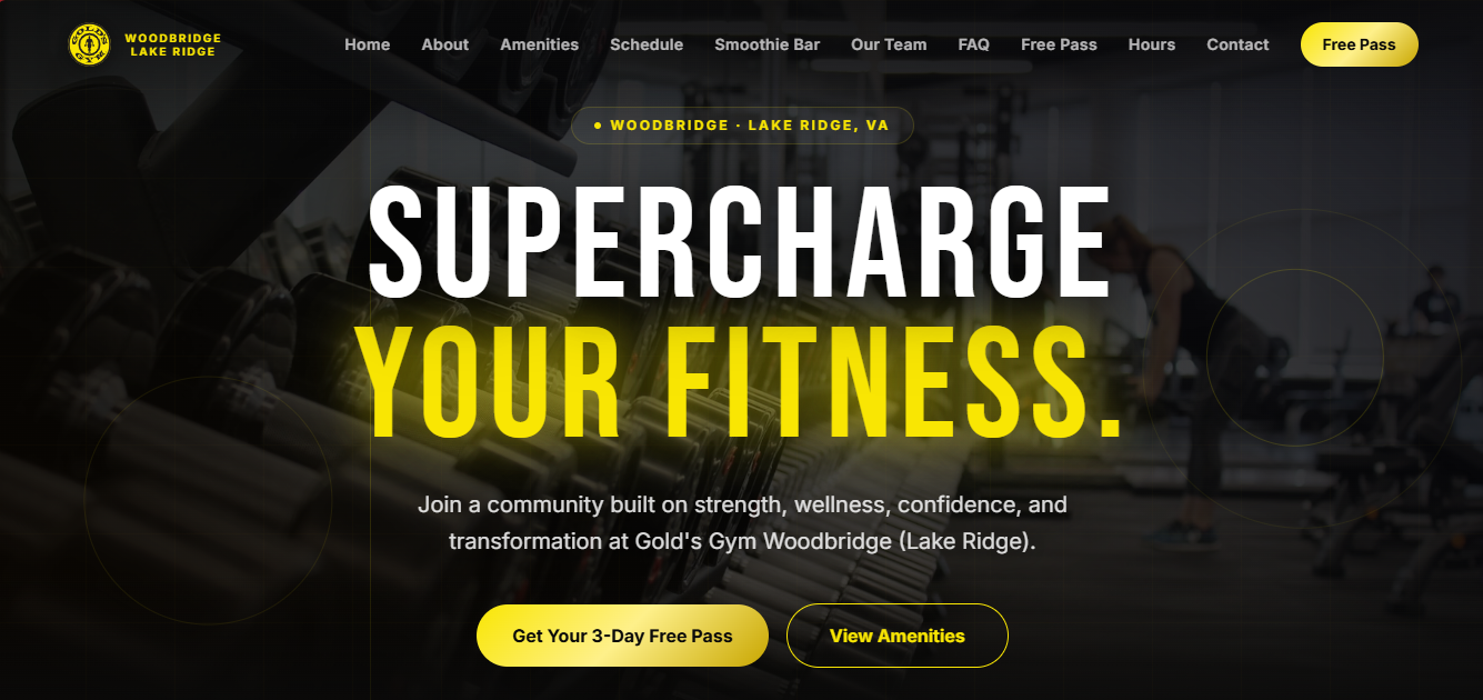 Gold's Gym Redesign